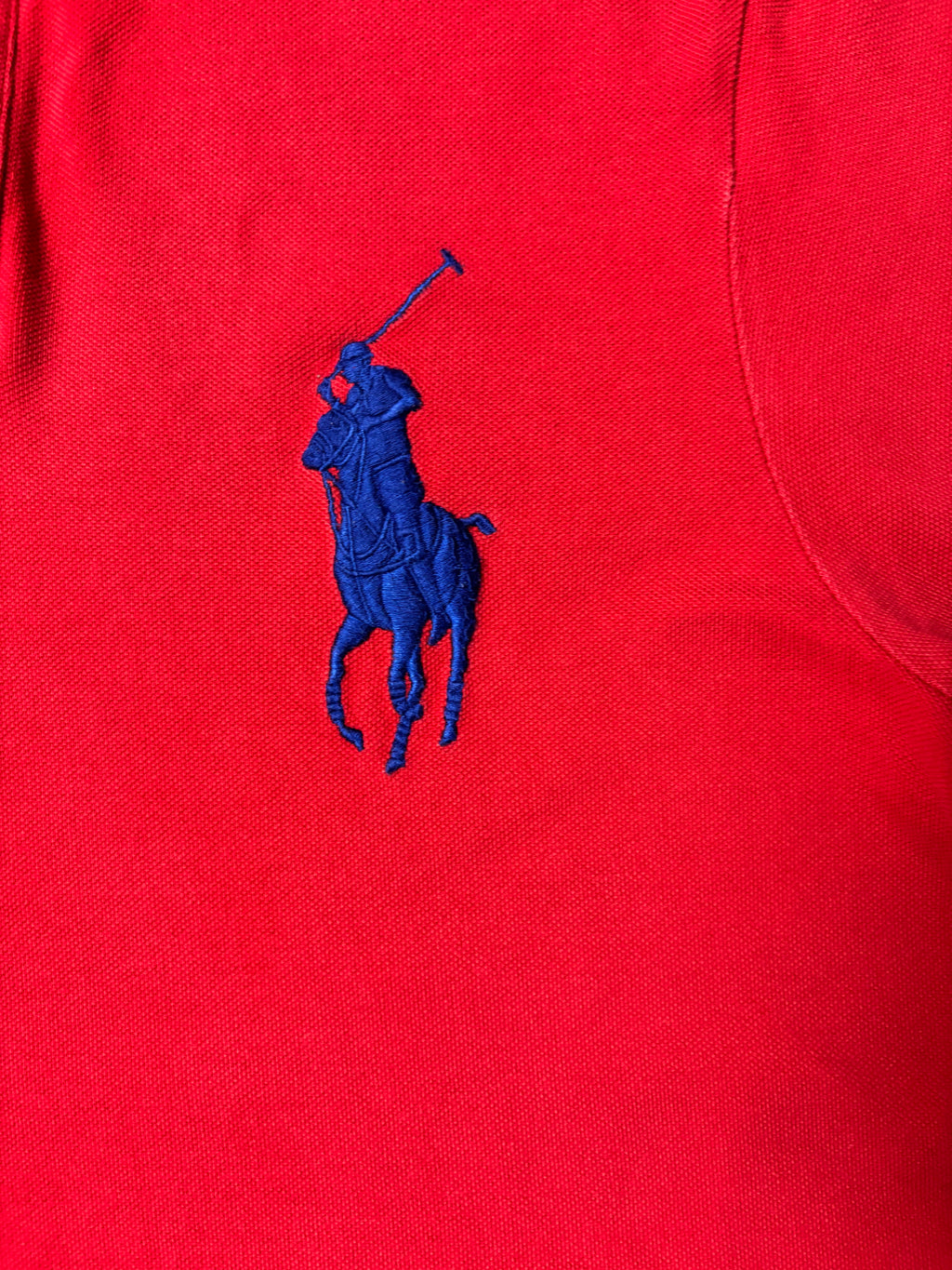 Vintage Polo Ralph Lauren Big Pony Nr. 3 Polo Rot Slim Fit