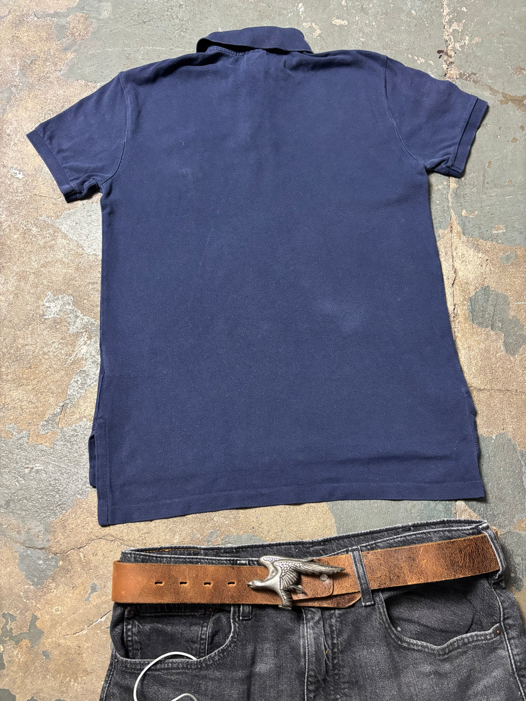 Vintage Polo Ralph Lauren Big Pony Nr. 3 Polo Navy Custom Fit