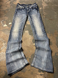 Vintage Miss Me Flared Jeans Blau