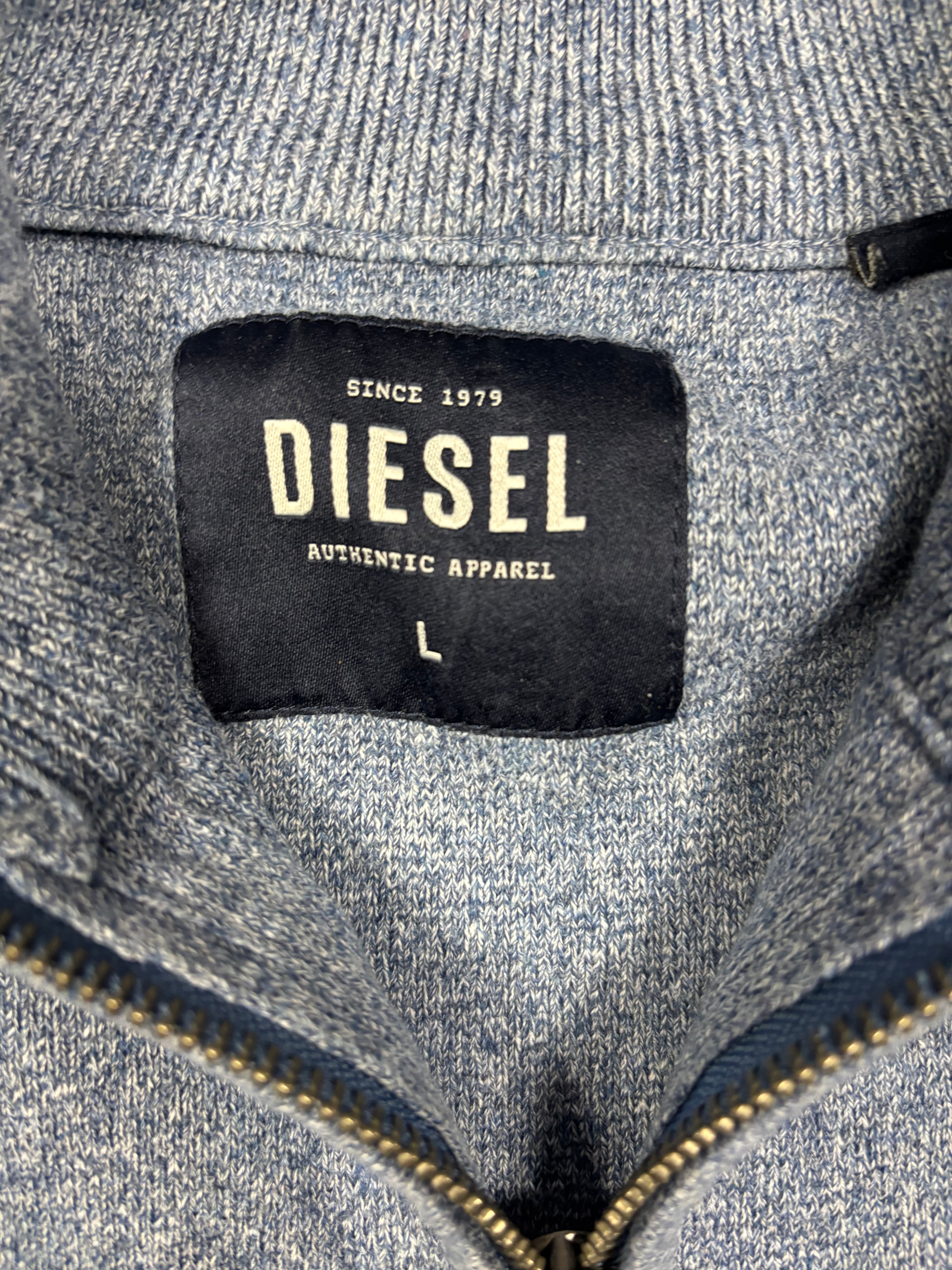 Vintage Diesel Half-Zip Sweater Y2K Troyer (L)
