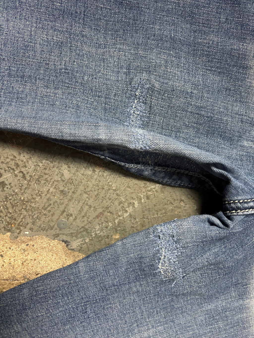 Miss Me Vintage Miss Me Rhinestone Cross Thick Stitch Jeans Denim