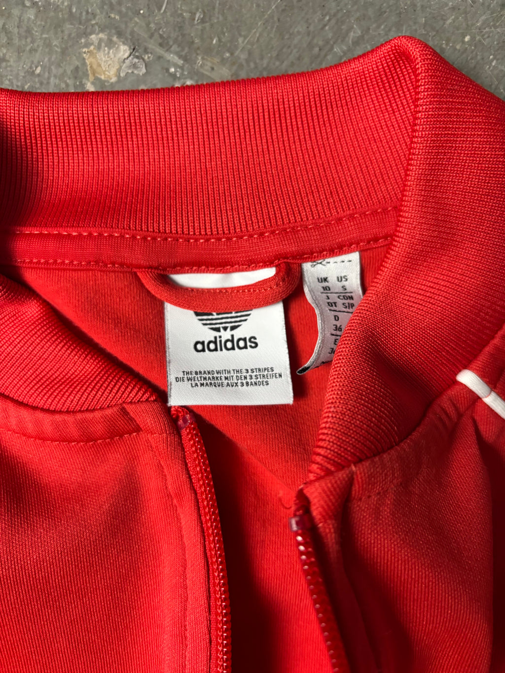 Vintage Adidas Firebird Track Jacket Rot