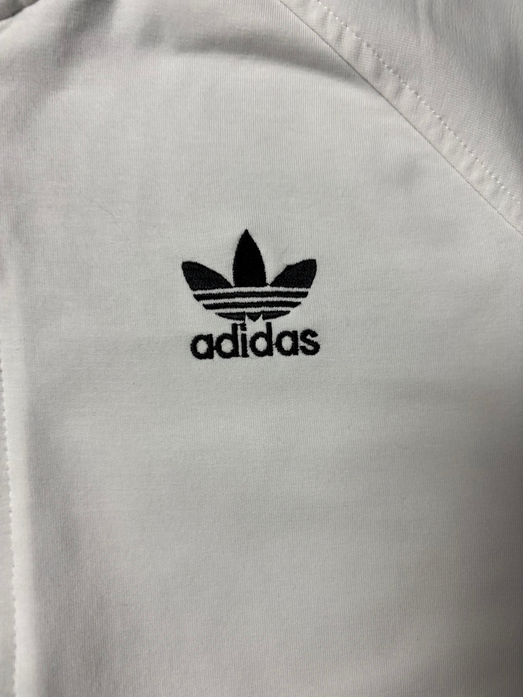 adidas Vintage Adidas Originals Zip Hoodie Weiß Y2K Cropped