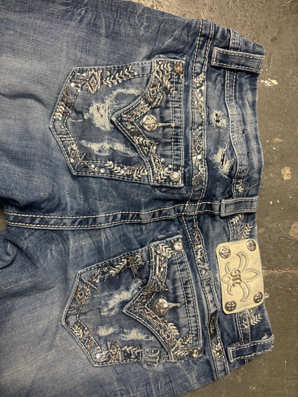 Vintage Miss Me Jeans Rhinestone | Distressed W27