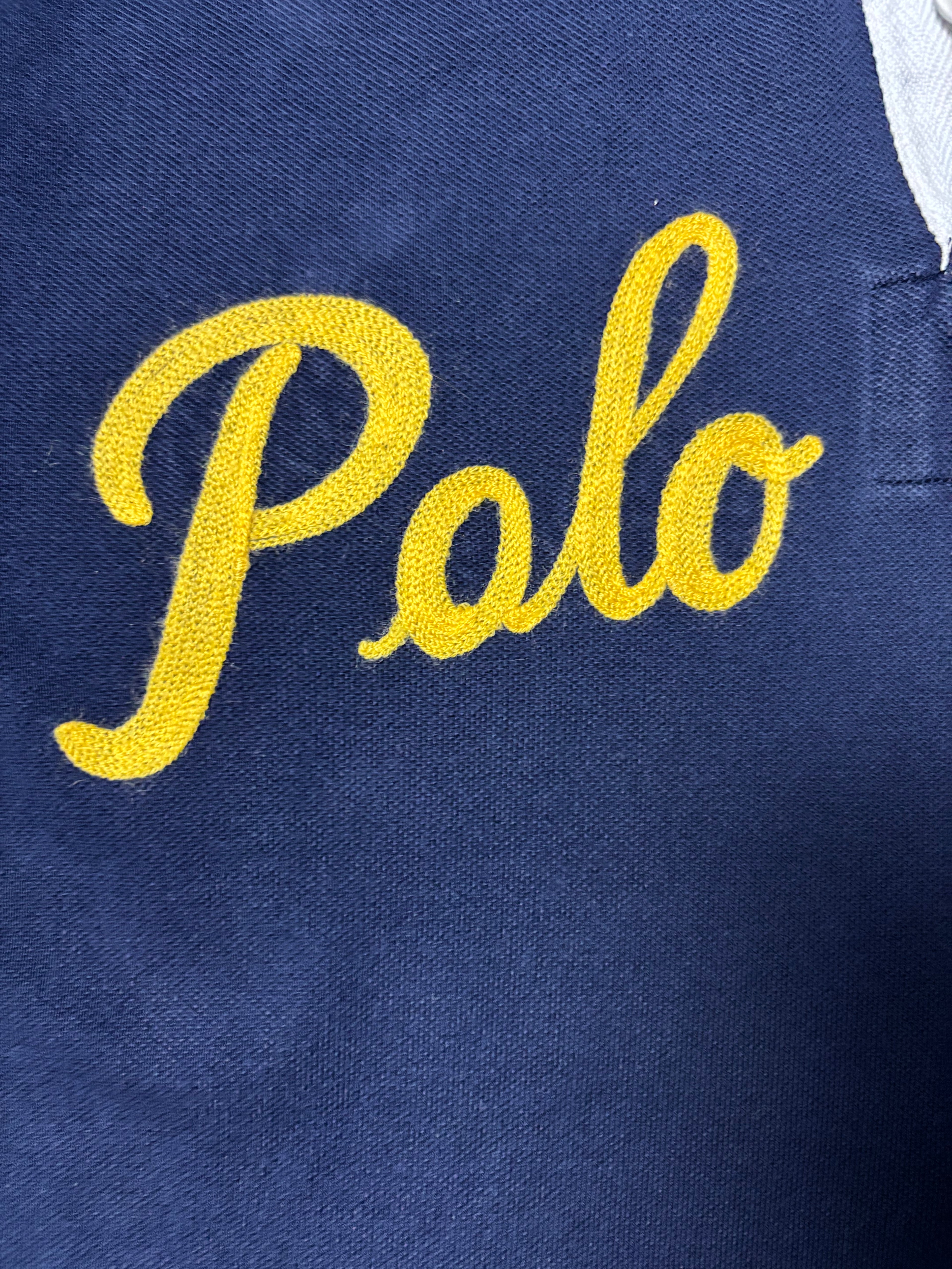 Vintage Polo Ralph Lauren RL Script 67 Shirt Navy