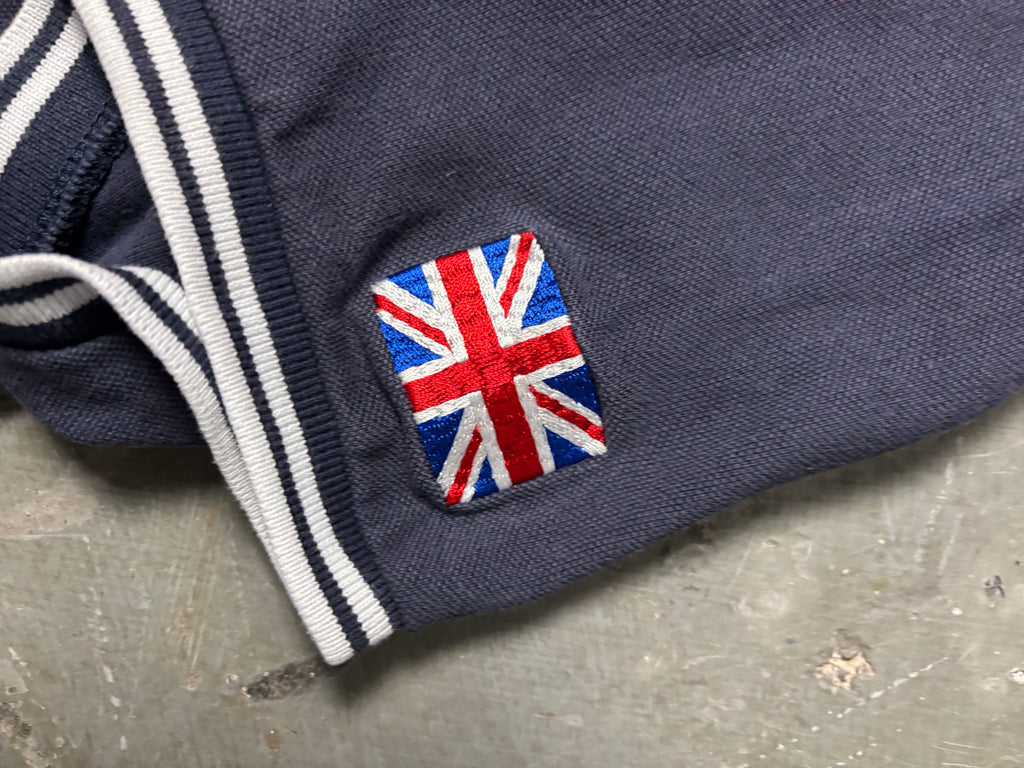 Vintage Hackett London Army Polo Team Shirt Navy