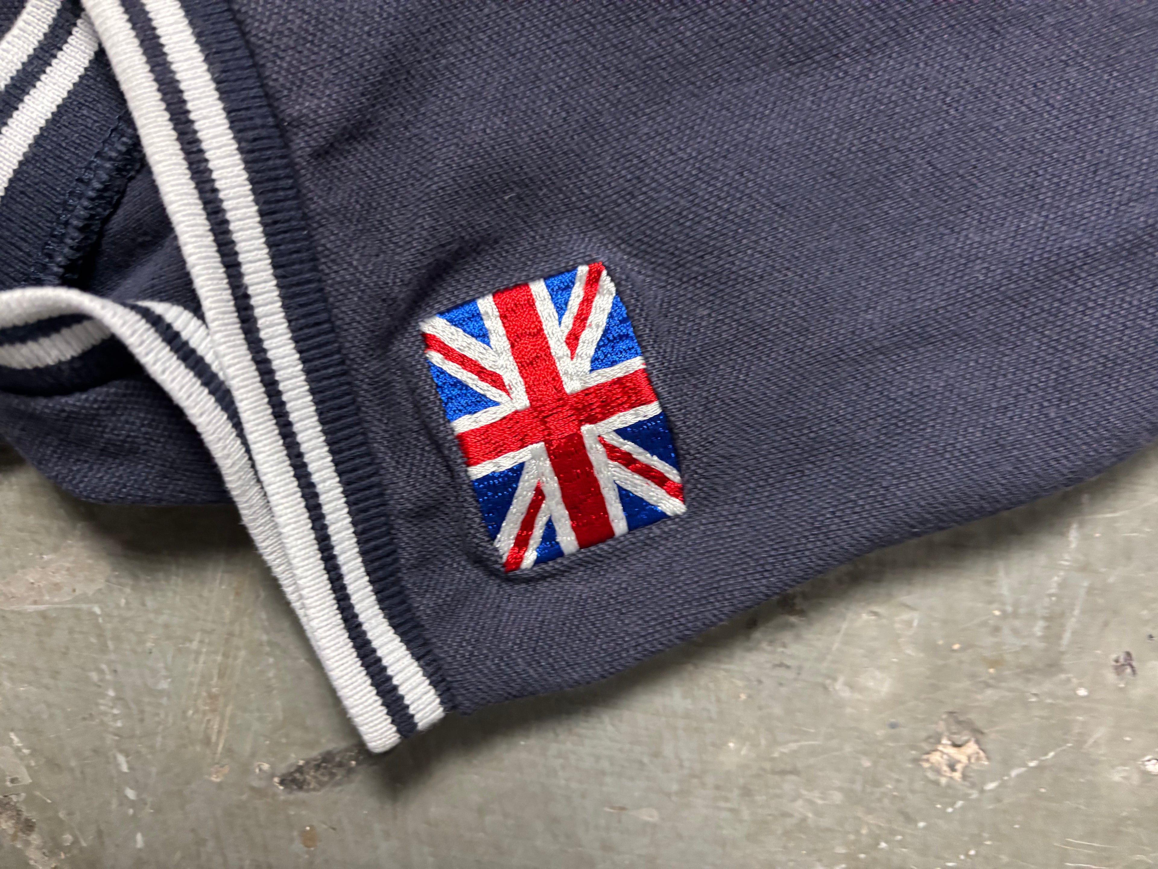 Vintage Hackett London Army Polo Team Shirt Navy