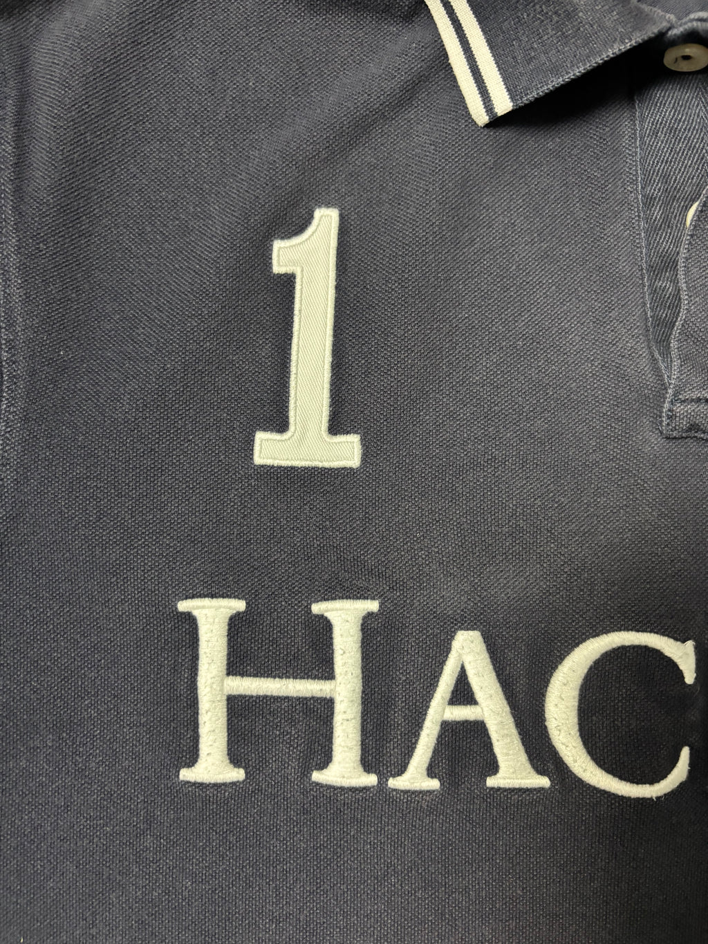 Vintage Hackett London Army Polo Team Shirt Navy