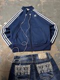 Vintage Adidas Originals Firebird Track Jacket Navy