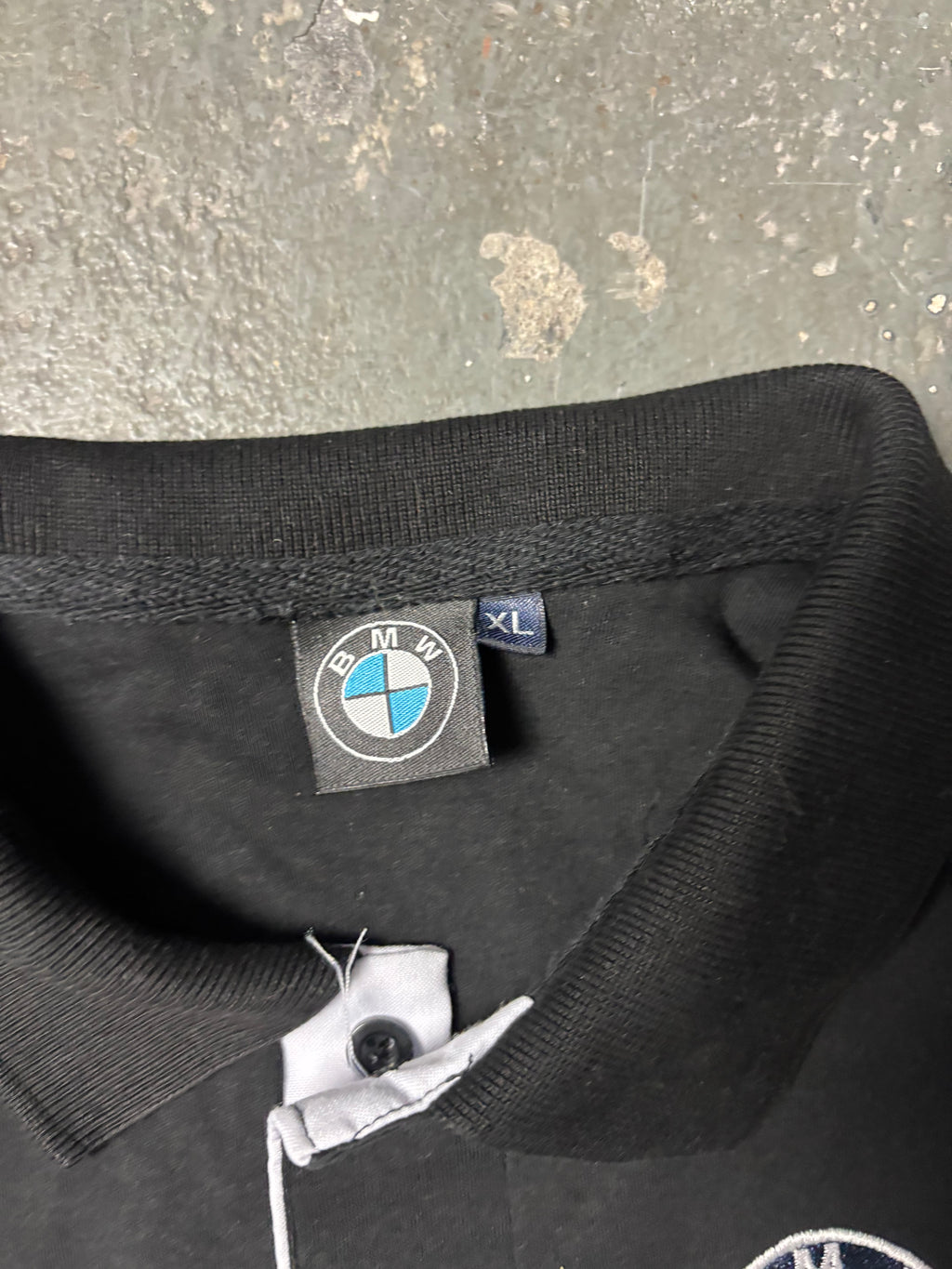 Vintage BMW Power Motorsport Racing Polo Schwarz M-Power XL