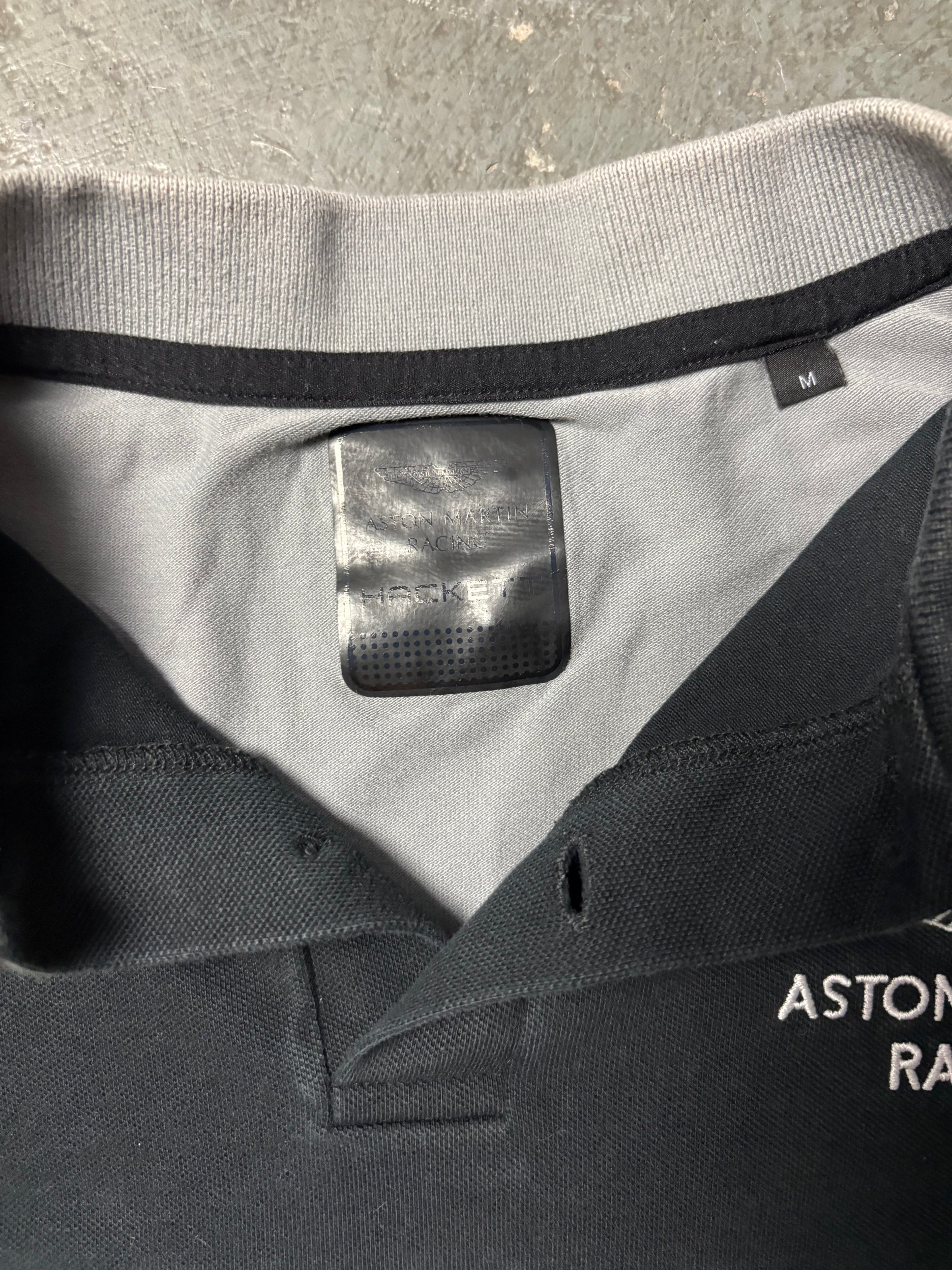 Vintage Hackett Aston Martin Racing Polo Nr. 95 Schwarz