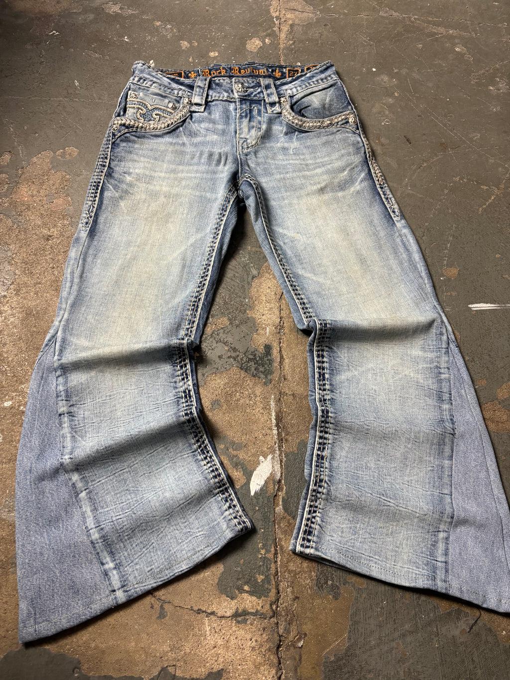 Vintage Rock Revival Jeans Tomek | Flared Pants W27