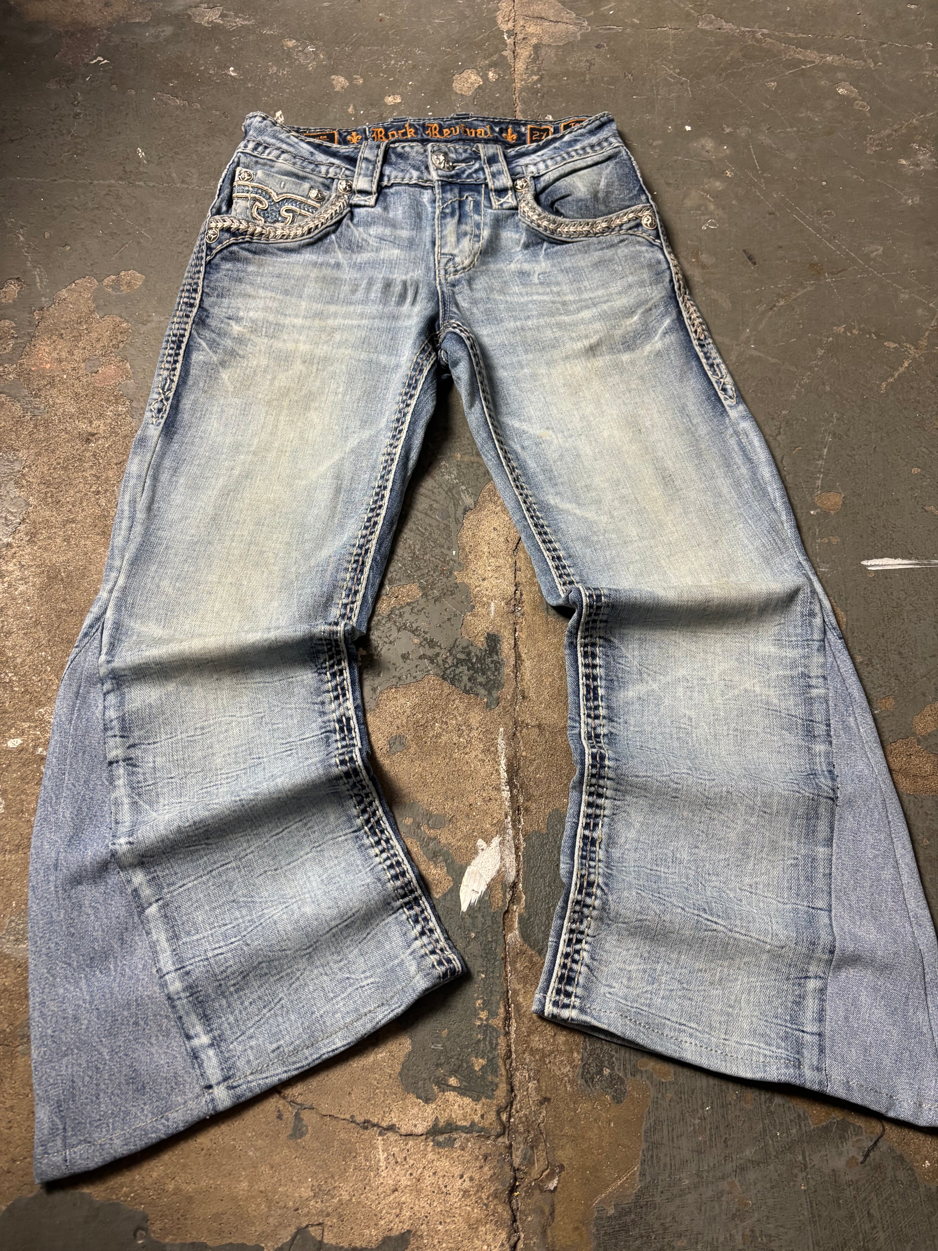 Vintage Rock Revival Jeans Tomek | Flared Pants W27