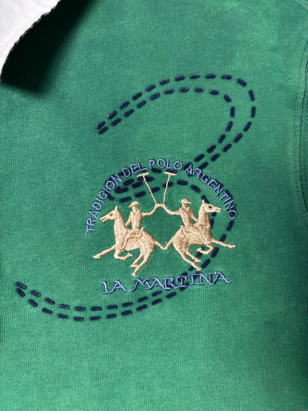 Vintage La Martina Rugby Polo | Old Money Archive | Green