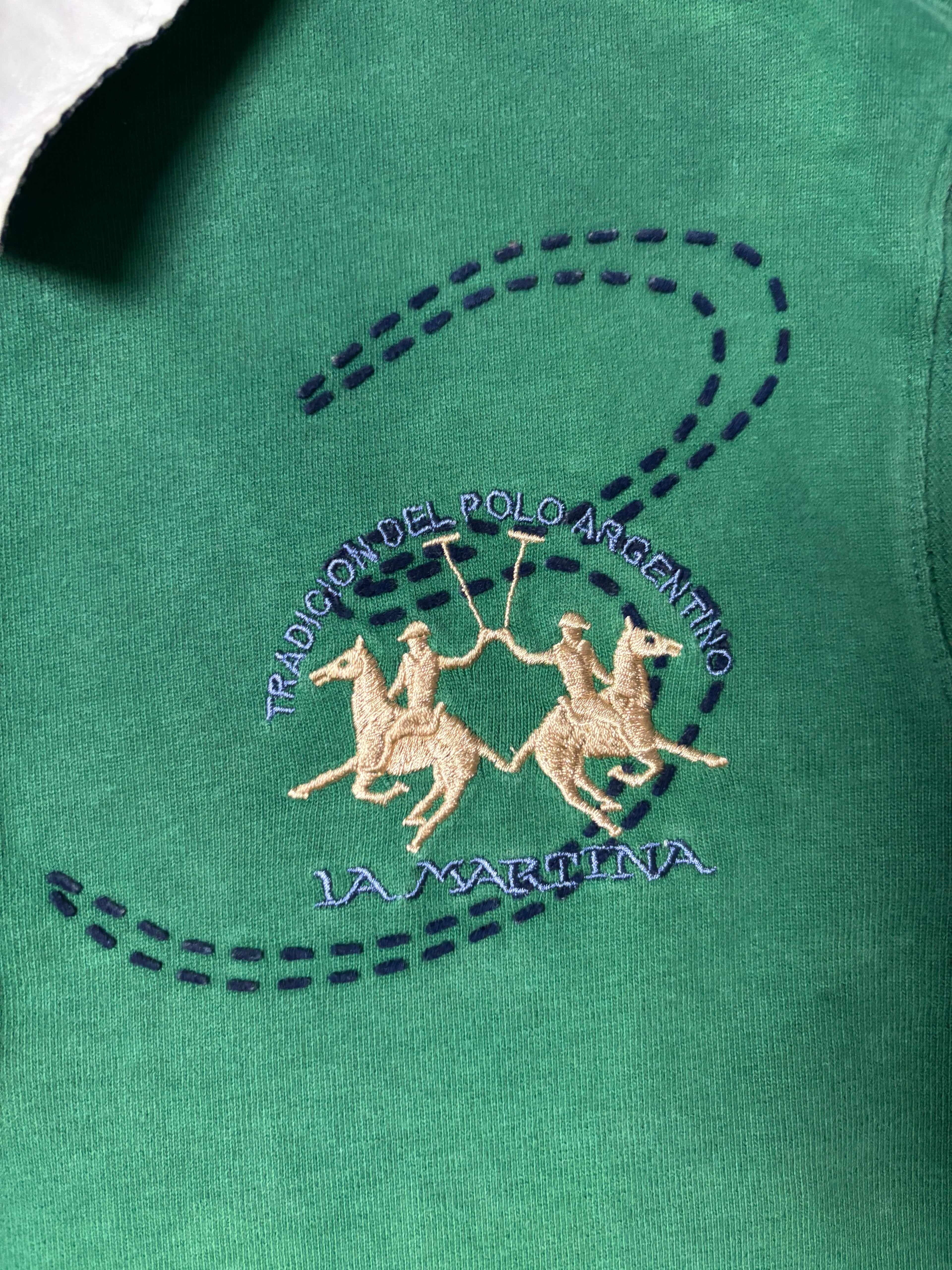 Vintage La Martina Rugby Polo | Old Money Archive | Green