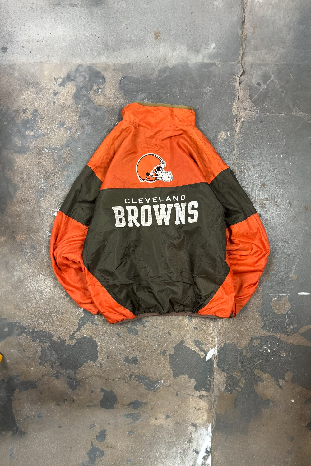 Vintage Cleveland Browns Jacke | Reversible Fleece NFL
