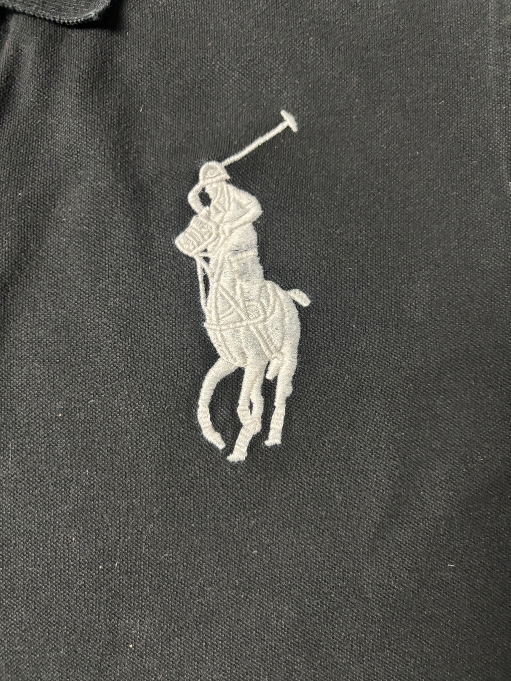 Vintage Polo Ralph Lauren Big Pony Shirt Schwarz | Y2K Archive