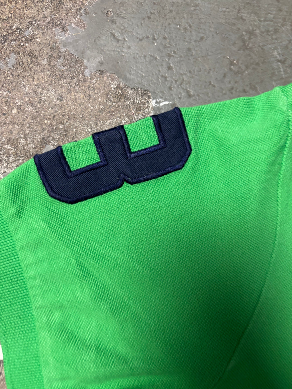 Vintage Polo Ralph Lauren Dual Pony Match Polo Grün Custom Fit M