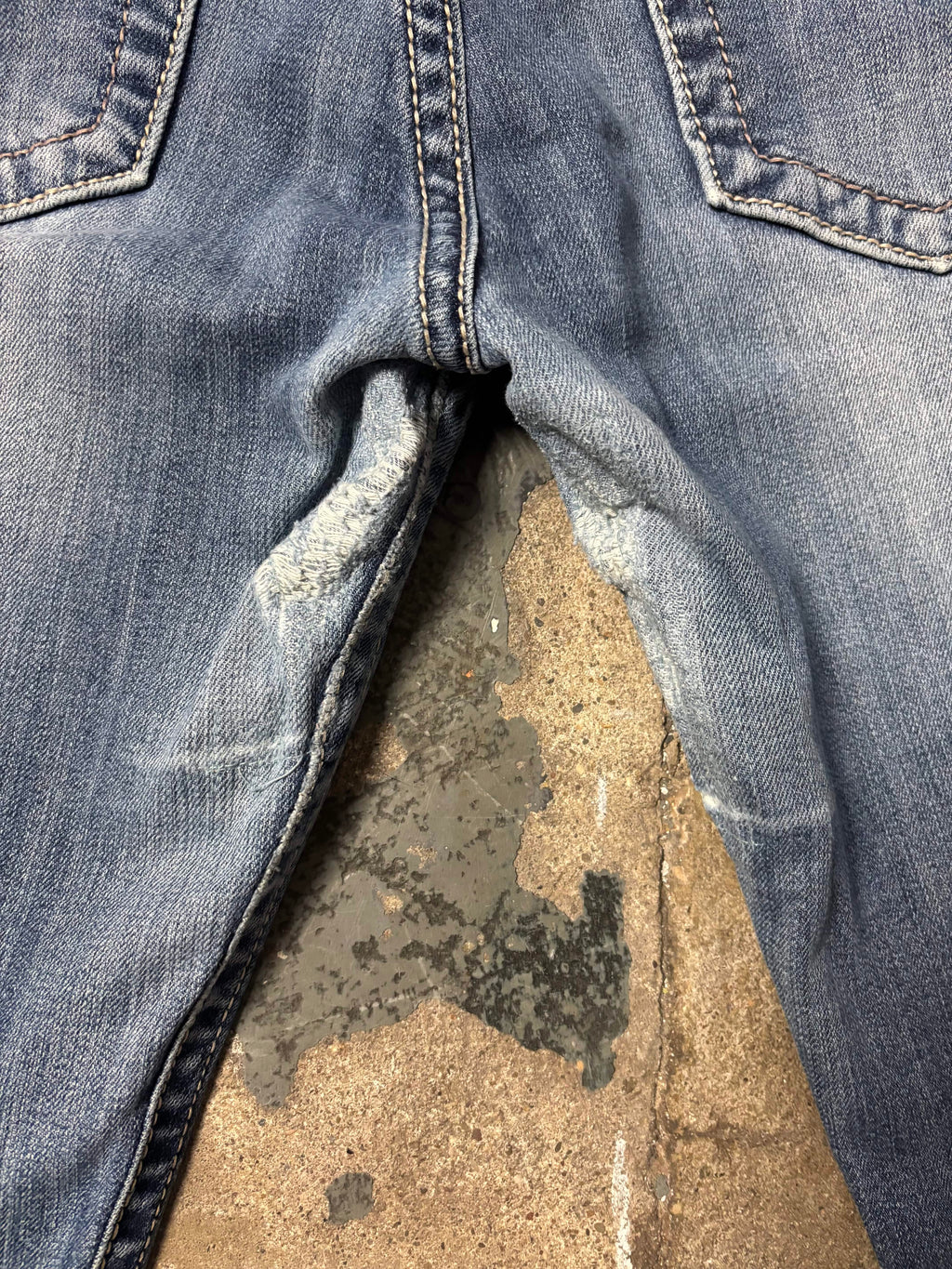 Miss Me Vintage Miss Me Studded Flap Pocket Factory Distressed Jeans