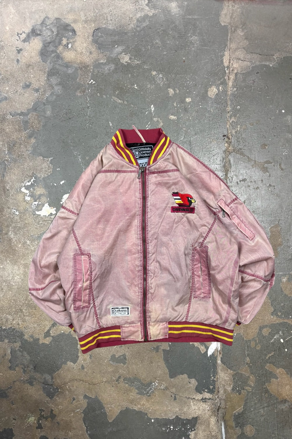 Vintage Phoenix Cardinals Jacke | Sun Faded 90s Bomber