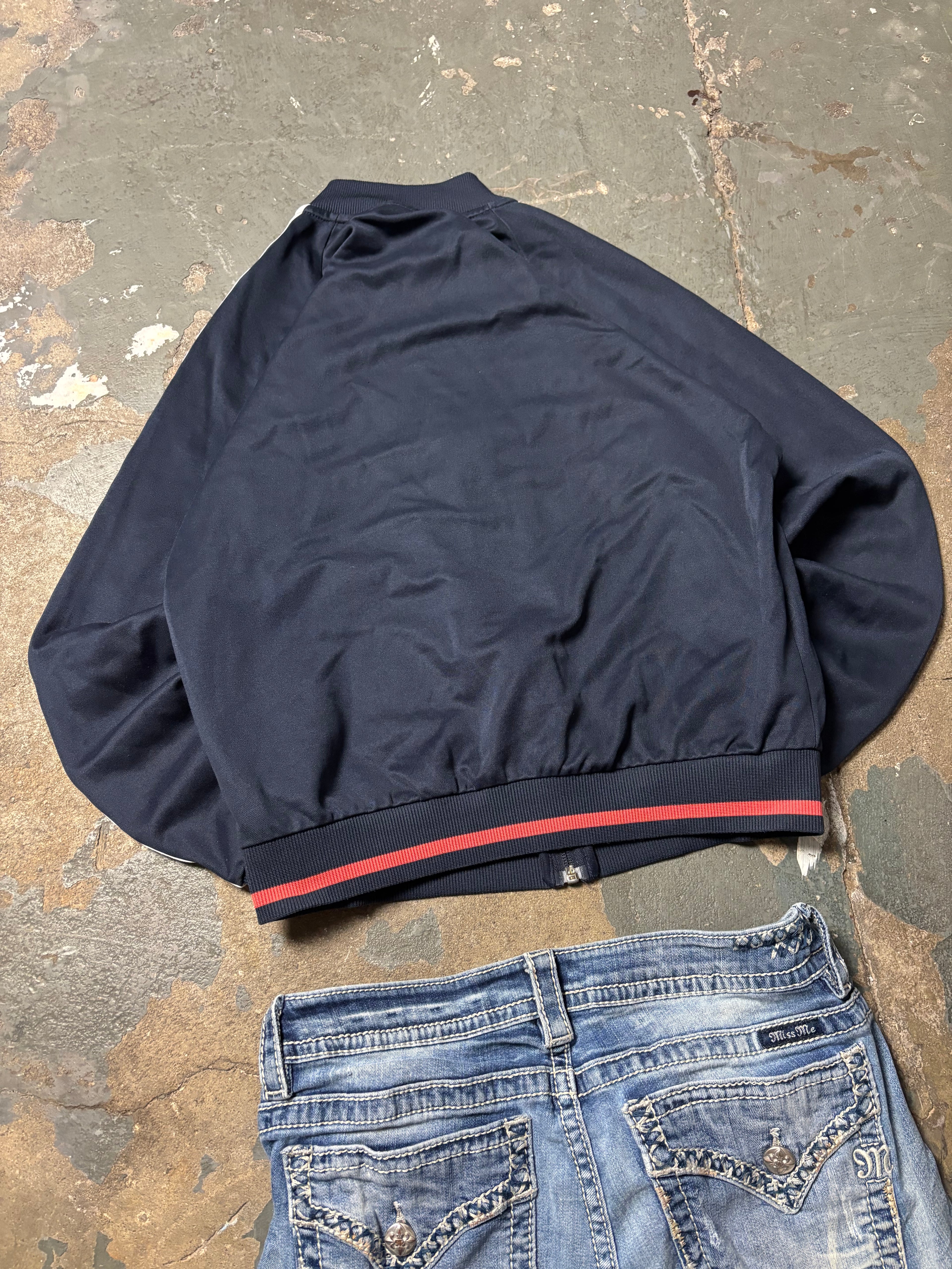 Vintage Adidas Originals Firebird Style Track Jacket Navy Y2K S