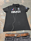 Vintage BMW Power Motorsport Racing Polo Schwarz M-Power XL