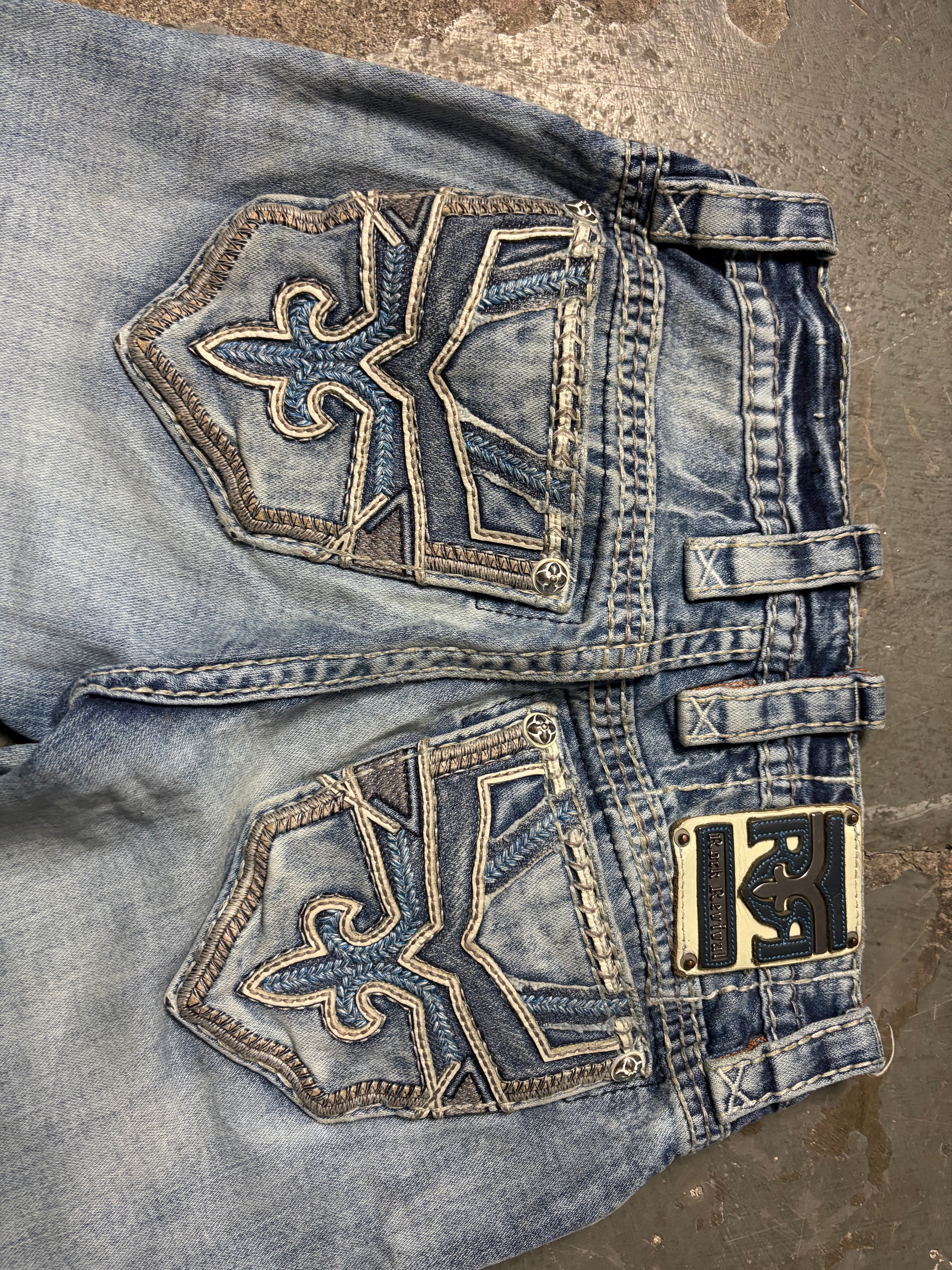 Vintage Rock Revival Jeans Tomek | Flared Pants W27