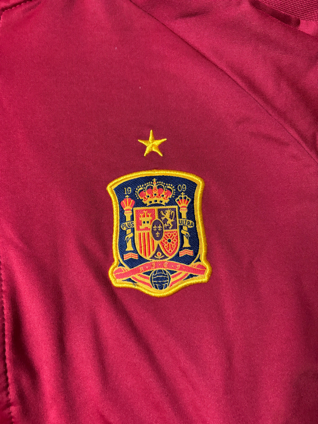 Vintage Spain RFEF Trackjacket – Rot / Gelb – M