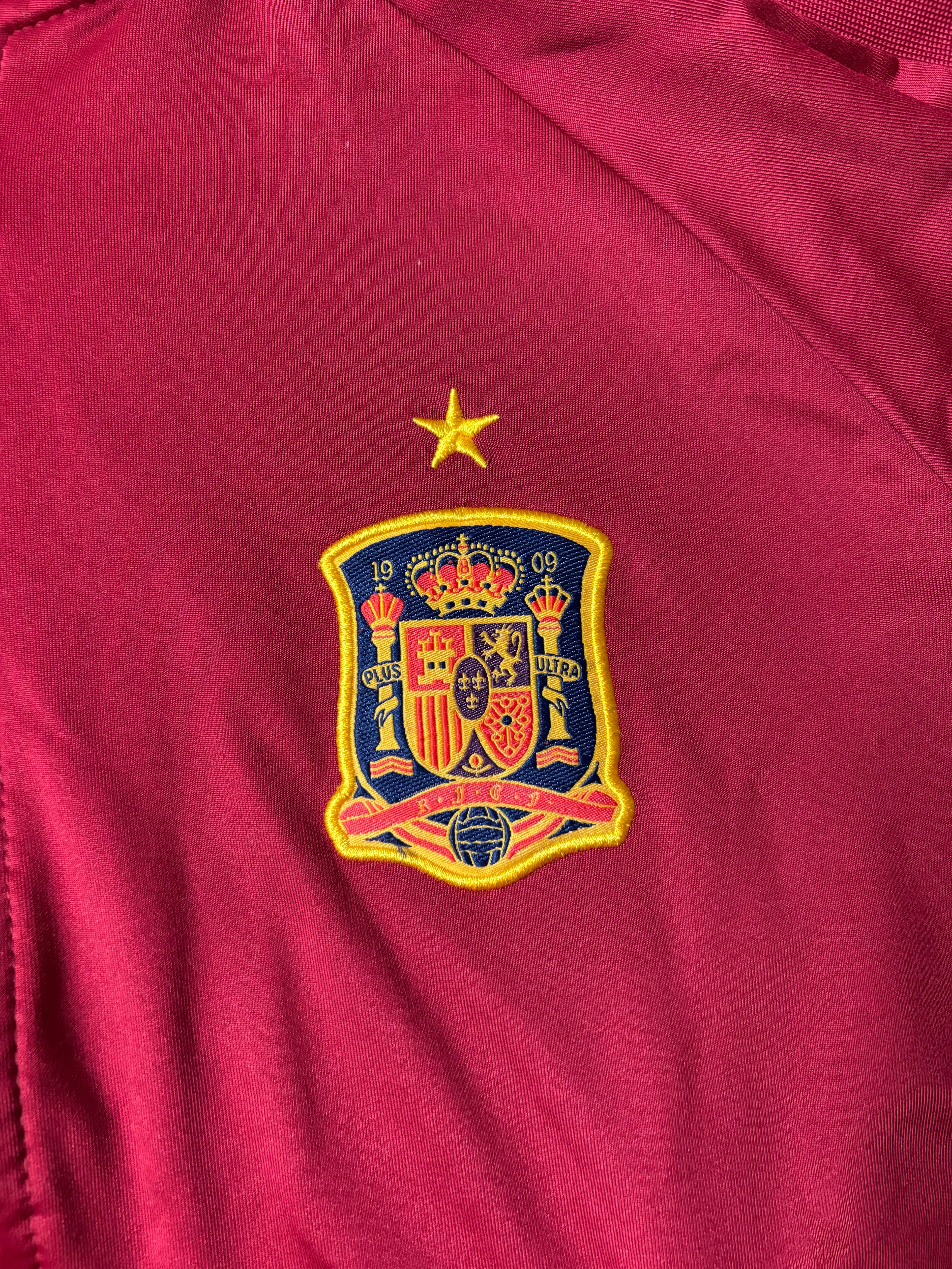 Vintage Spain RFEF Trackjacket – Rot / Gelb – M