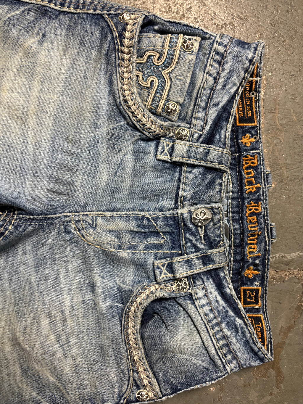 Vintage Rock Revival Jeans Tomek | Flared Pants W27