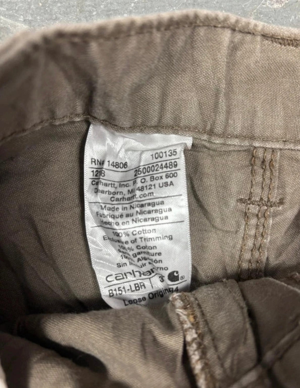 Vintage Carhartt B151 Work Pants Brown