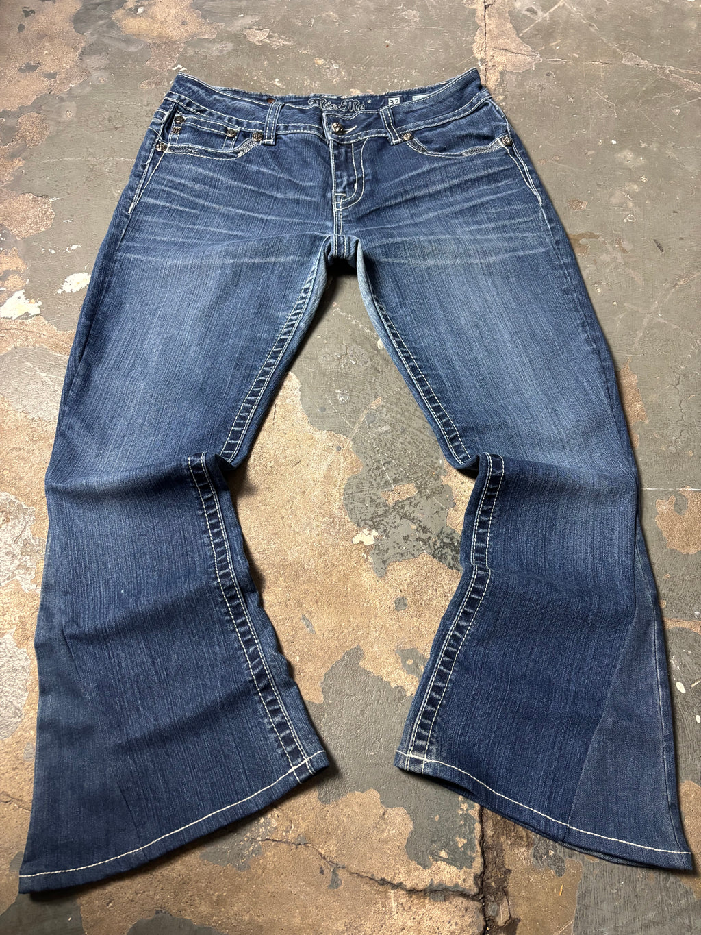 Vintage Miss Me Flared Jeans | Sequin Bootcut | Dark Wash