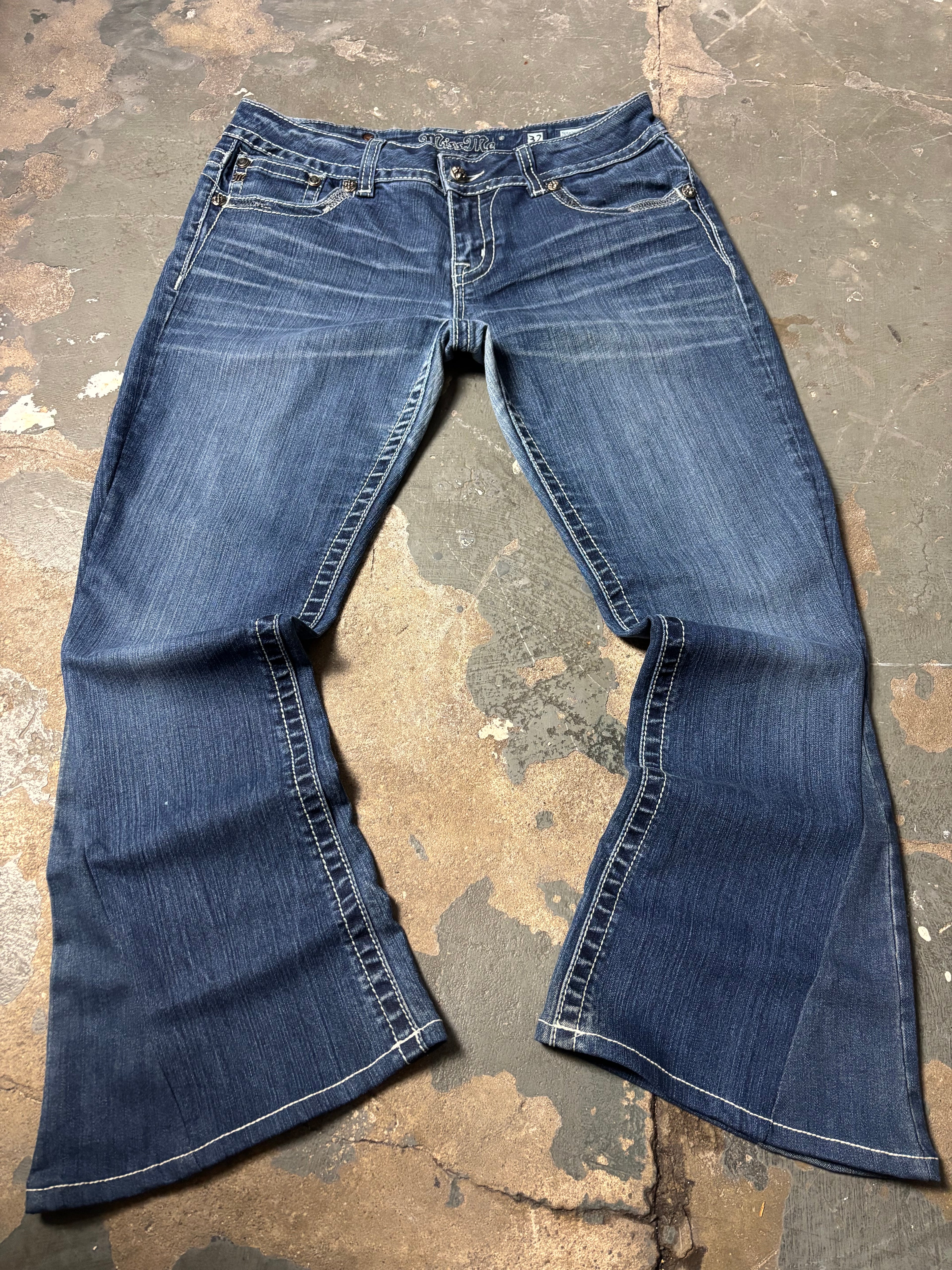 Vintage Miss Me Flared Jeans | Sequin Bootcut | Dark Wash