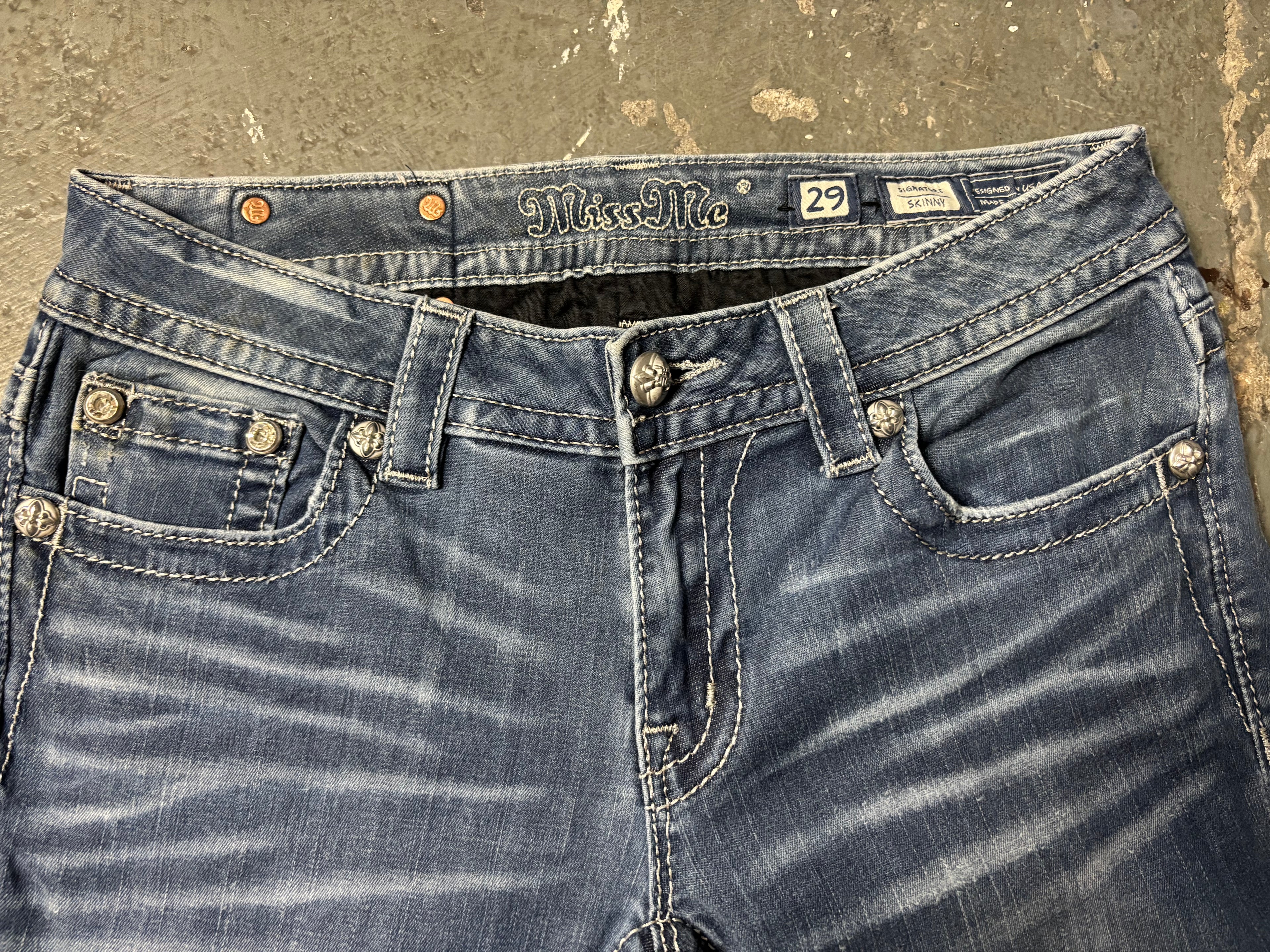 Vintage Miss Me Jeans | Sequin Chevron Flared | W29