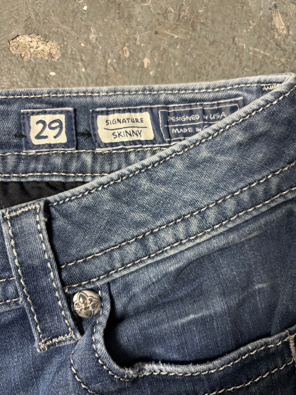 Vintage Miss Me Jeans | Sequin Chevron Flared | W29